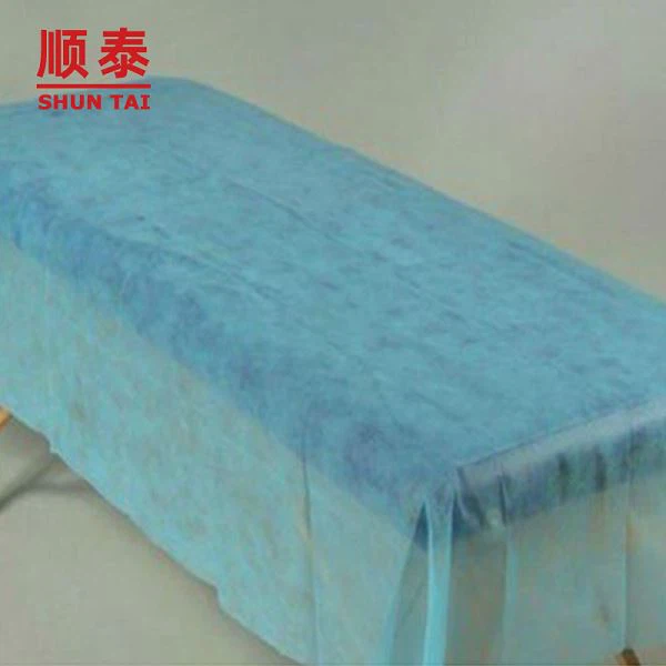 Blue Polypropylene non-woven fabric for bed sheet